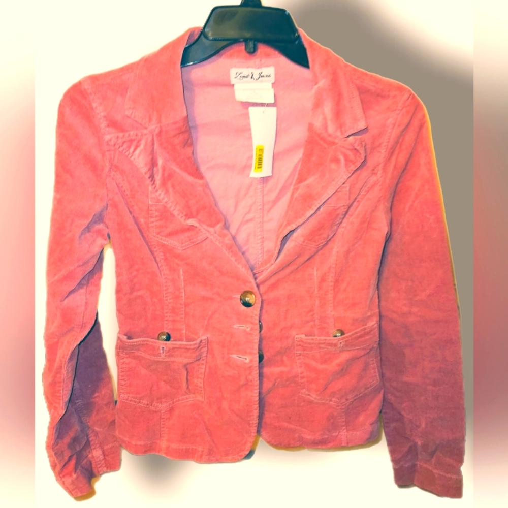Lana Jeans corded cropped blazer